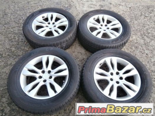 Alu kola,elektrony rozteč 5x114.3 Hyundai cel.18 s pneu 255 – fotografie 1