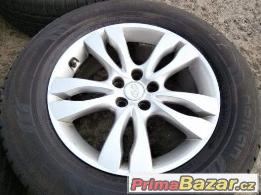 Alu kola,elektrony rozteč 5x114.3 Hyundai cel.18 s pneu 255 – fotografie 2