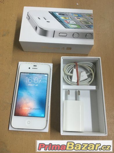 Apple iPhone 4S 32GB bílý, záruka 3 měsíce, pěkný stav – fotografie 1