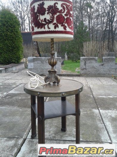 Stolní mosazná lampa – fotografie 1