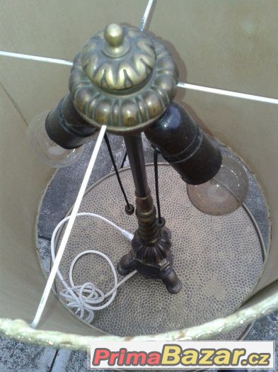 Stolní mosazná lampa – fotografie 3