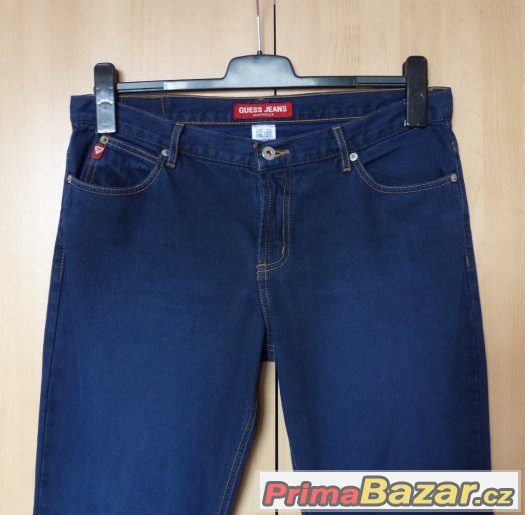 LUXUSNÍ ZNAČKOVÉ RIFLE / DŽÍNY zn. GUESS JEANS - ROVNÝ STŘIH – fotografie 2