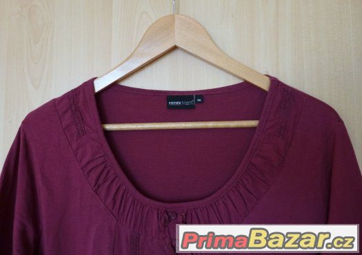 KRÁSNÉ DÁMSKÉ TRIKO s 3/4 RUKÁVEM zn. M. BOYARD vel. 46 / XL – fotografie 2