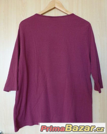 KRÁSNÉ DÁMSKÉ TRIKO s 3/4 RUKÁVEM zn. M. BOYARD vel. 46 / XL – fotografie 3