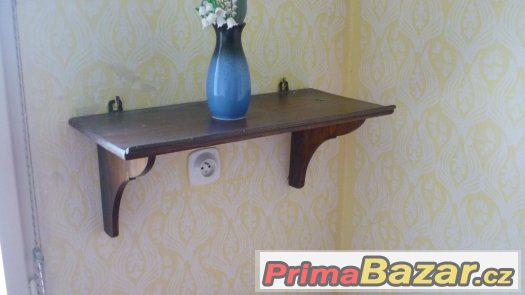 POLIČKA DŘEVĚNÁ STAROŽITNÁ - CENA 199,- - – fotografie 1