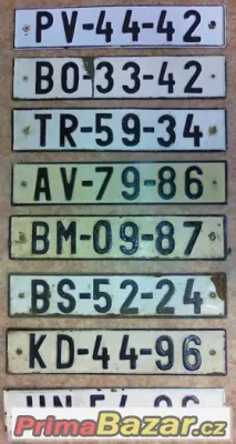 Staré, vyřazené SPZ (sháním, koupím, vyměním)