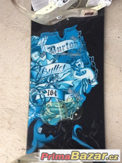 Snowboard Burton Bullet 164 s vázáním Burton Custom – fotografie 2