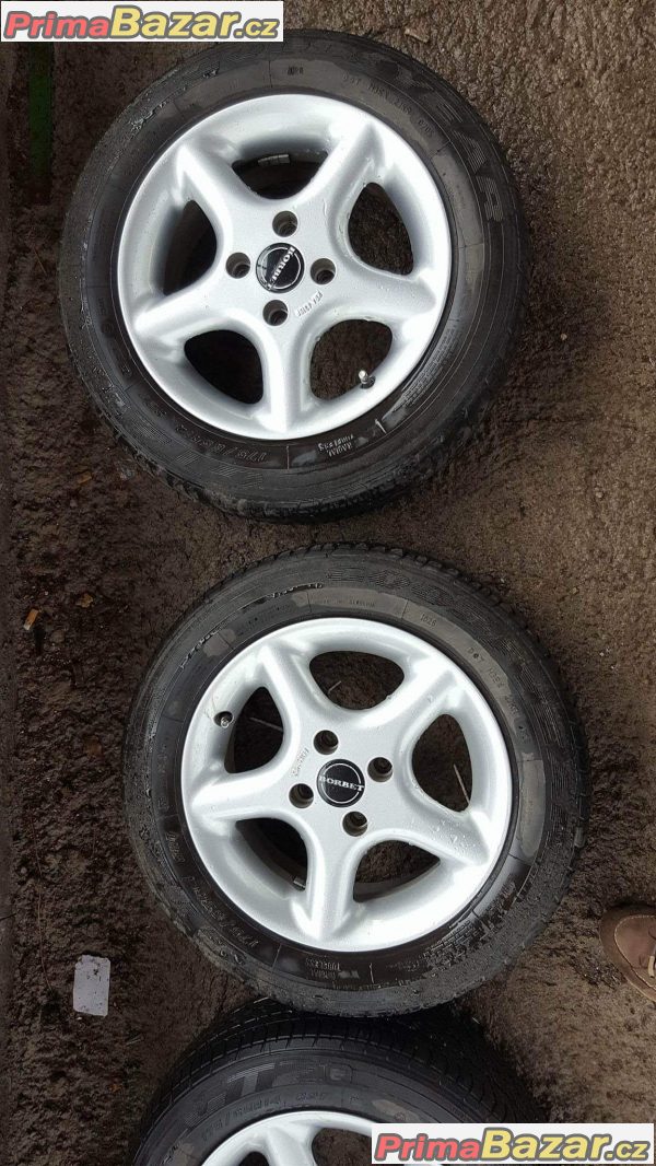 alu Borbet s pneu goodyear 30% 4x100 6jx14 et38