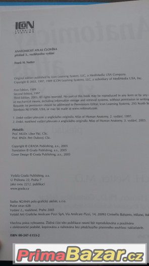 Netter - Anatomický atlas člověka – fotografie 3
