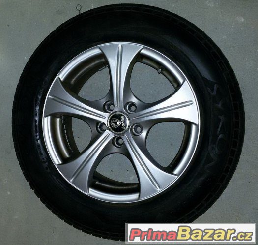Alu kola skoda 5x100 R15 ET35 + zimní pneu – fotografie 1