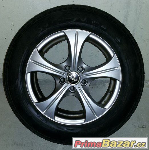 Alu kola skoda 5x100 R15 ET35 + zimní pneu – fotografie 2