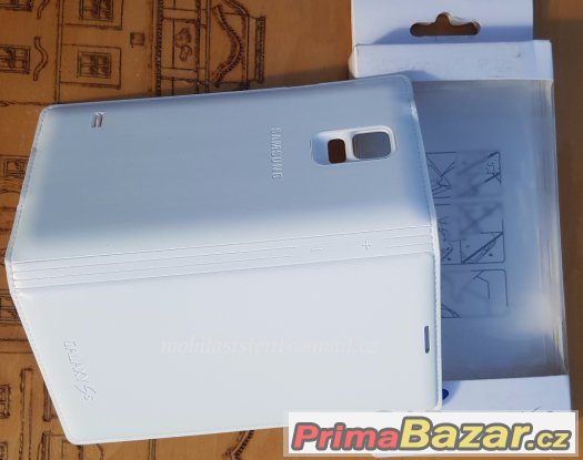 Samsung S5 G900 Pouzdro Knížka Bílé – fotografie 2