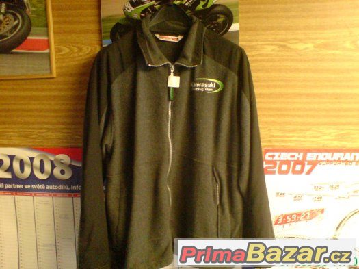 Mikina Kawasaki racing team na zip pánská, vel: M – fotografie 1