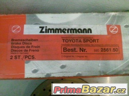 Brzdové kotouče Zimmermann přední 5 x 100 – fotografie 2