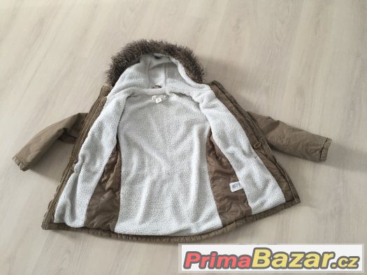 Dámská béžová parka H&M vel. 38 – fotografie 4