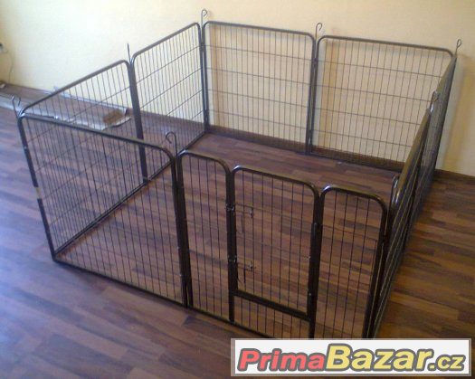 XL Kovová ohrádka pro domácí mazlíčky 80 cm. – fotografie 2