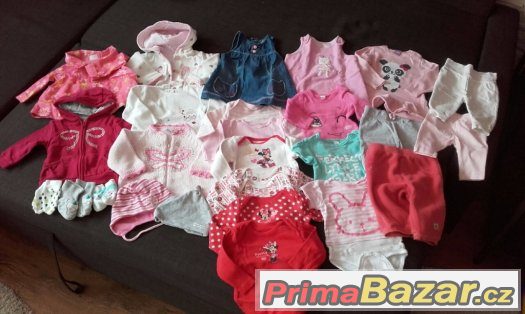 Set / balík / sada oblečení holka 0-9m 50ks – fotografie 2