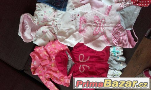 Set / balík / sada oblečení holka 0-9m 50ks – fotografie 3