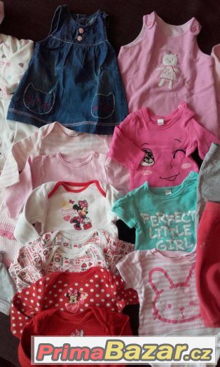 Set / balík / sada oblečení holka 0-9m 50ks – fotografie 4