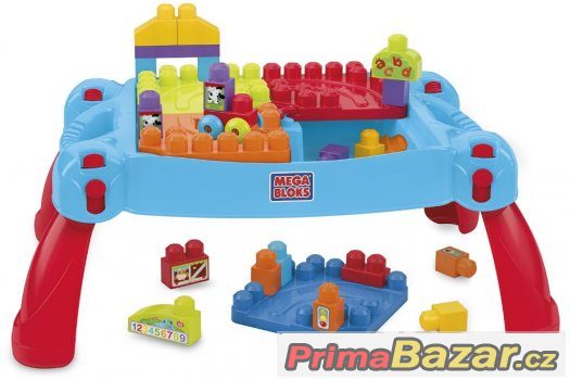 MEGA BLOKS First Builders hrací stůl + kostky – fotografie 1