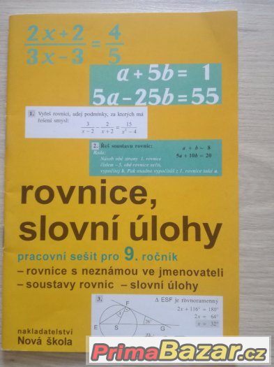 Rovnice, slovní úlohy – fotografie 1