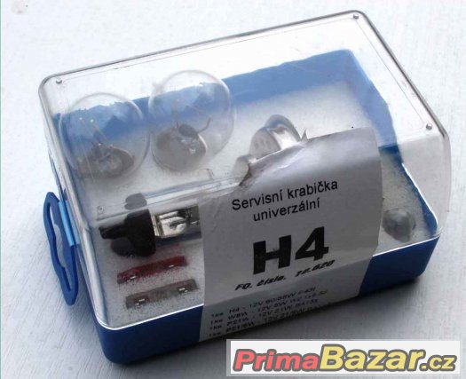 Servisní krabička autožárovek s H4 do výbavy vozu – fotografie 1