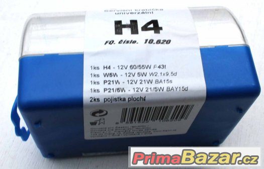 Servisní krabička autožárovek s H4 do výbavy vozu – fotografie 3
