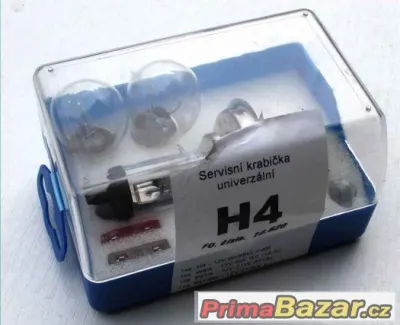Servisní krabička autožárovek s H4 do výbavy vozu