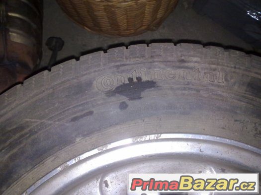 Zimní 195/65R15 M+S 91T Continental 4 ks za 800.-kč – fotografie 3