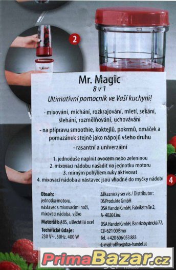 Ruční mixér Smoothie MR. Magic 4389  nepoužitý – fotografie 4