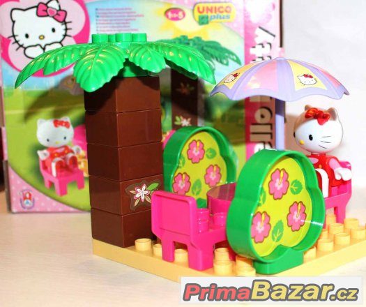 Stavebnice Lego kostky Hello Kitty Originál Unico Plus – fotografie 4