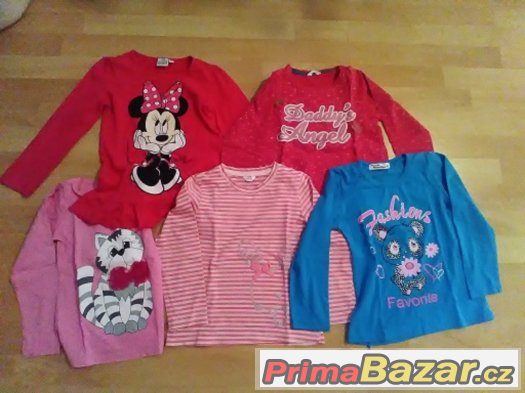 Holčičí mikiny velikost 110/116 s Minie velikost 122 – fotografie 1