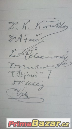 Staré listiny s podpisy z let 1889 – fotografie 2