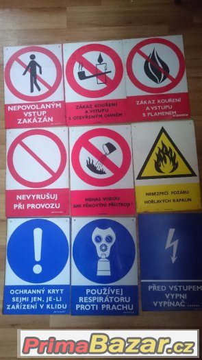 Prodám různé plastové bezpečnostní tabulky – fotografie 2