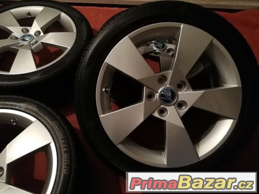 alu kola 17" škoda 5x112 DENOM originál nové – fotografie 1