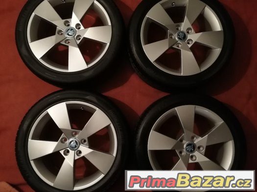 alu kola 17" škoda 5x112 DENOM originál nové – fotografie 2