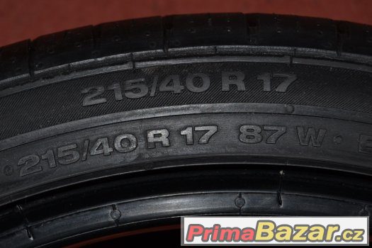 nové letní pneu 215/40r17 continental – fotografie 2