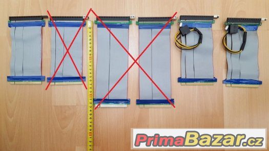 Riser PCIE 15/20cm - vhodné pro Mining stroje – fotografie 1