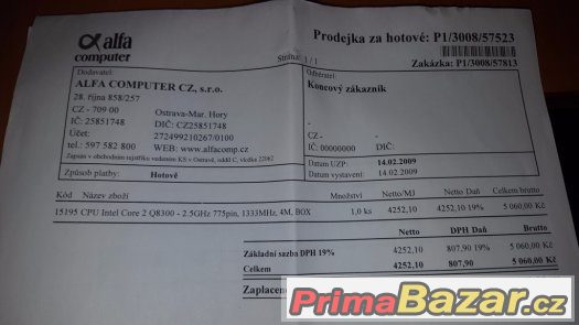 Intel Core 2 Quad Q8300 2,5@3,5GHz rock stable – fotografie 5