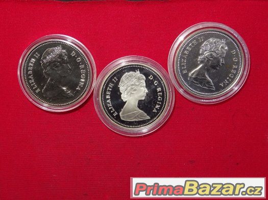 Canada - stříbrné 1 Dolary - 3 ks – fotografie 4