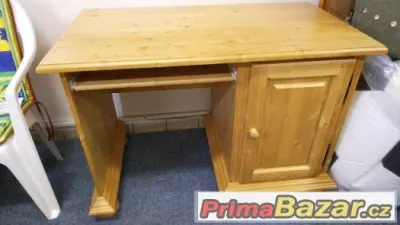 PSACÍ PC STŮL - MASIV - NOVÝ - RETRO - lakovaný
