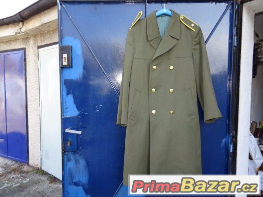 ČSLA - starý zimní důstojnický kabát - major – fotografie 1