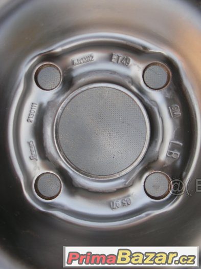 PRODÁM ČERNÝ PLECHOVÝ DISK NA OPEL ASTRA,CORSA 5.5x13 ET49 – fotografie 3