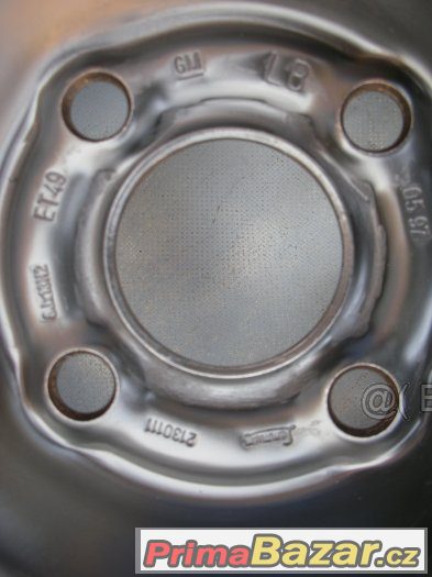 PRODÁM ČERNÝ PLECHOVÝ DISK NA OPEL ASTRA,CORSA 5.5x13 ET49 – fotografie 4
