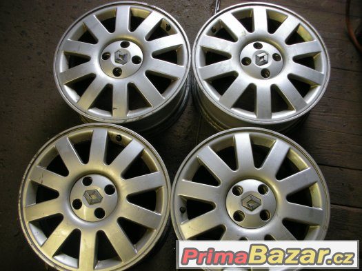 PRODÁM 4KS ORIGINÁL ALUDISKY NA RENAULT LAGUNA 6.5x16 ET43 – fotografie 1