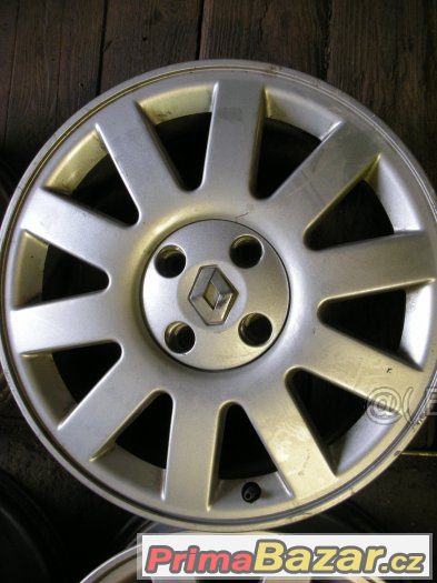 PRODÁM 4KS ORIGINÁL ALUDISKY NA RENAULT LAGUNA 6.5x16 ET43 – fotografie 2