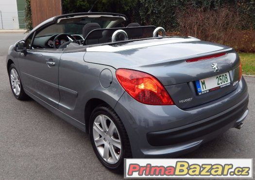 Peugeot 207 cc cabriolet 1,6 benzín 88kw najeto 69829 km – fotografie 5