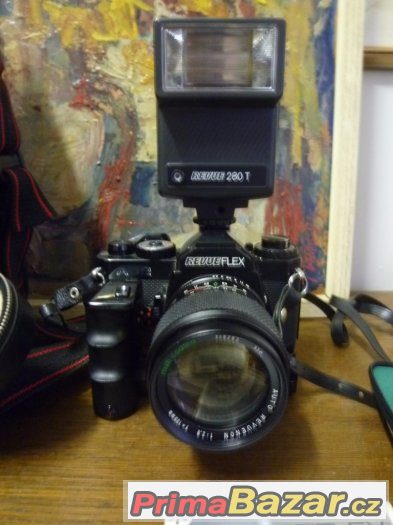 Kamera na kinofilm Fotoaparát Revueflex Ac2 motor blesk – fotografie 2