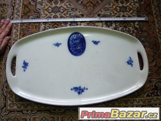 velký starožitný tác porcelán1880 – fotografie 1