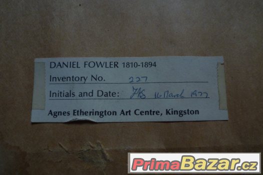 Orig. obraz Daniel Fowler (1810 - 1894 ) Kingston – fotografie 4